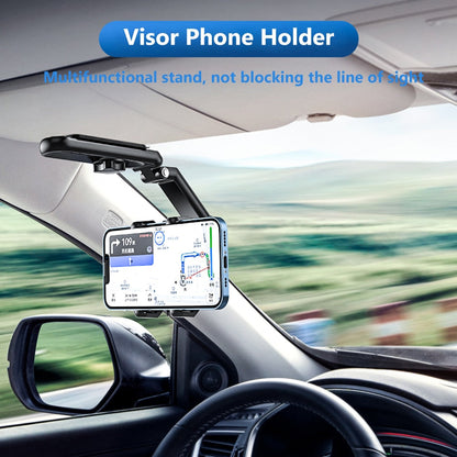 Universal Car Phone Mount Adjustable Visor Clip
