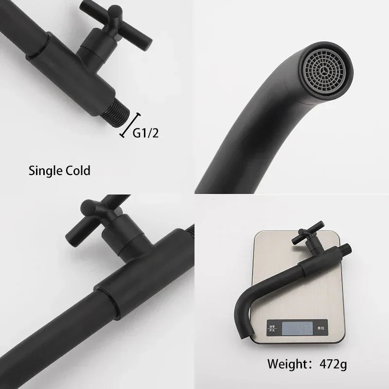 Stylish Wall Mount Faucet with Modern Waterfall Style