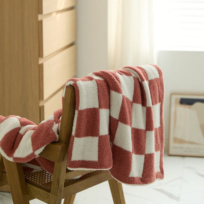 Vibrant Plaid Throw Blanket