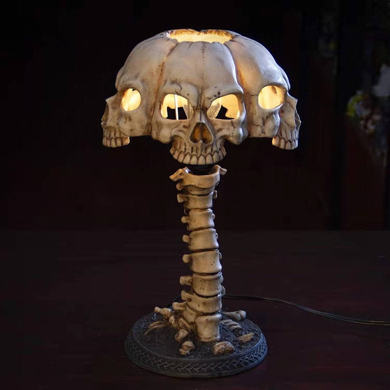 Dark Skull Desk Light Lamp