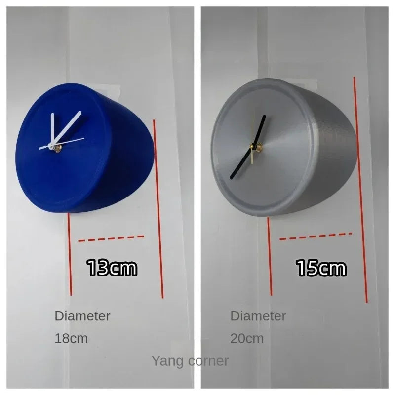 Quiet Modern Wall Clock No Drilling Needed