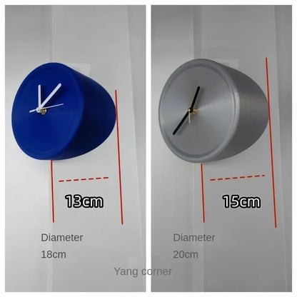 Quiet Modern Wall Clock No Drilling Needed