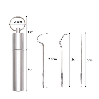 Compact Travel Toothpick Sanitizer Kit
