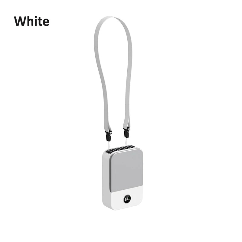 Compact Portable Neck Fan with 3 Speeds & USB Charging