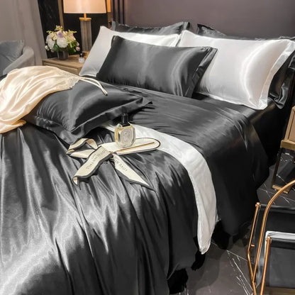 Soft Silk Bed Sheets Set