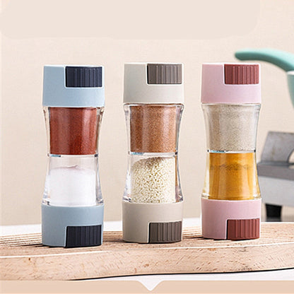 Airtight Spice Container Twin Dispenser