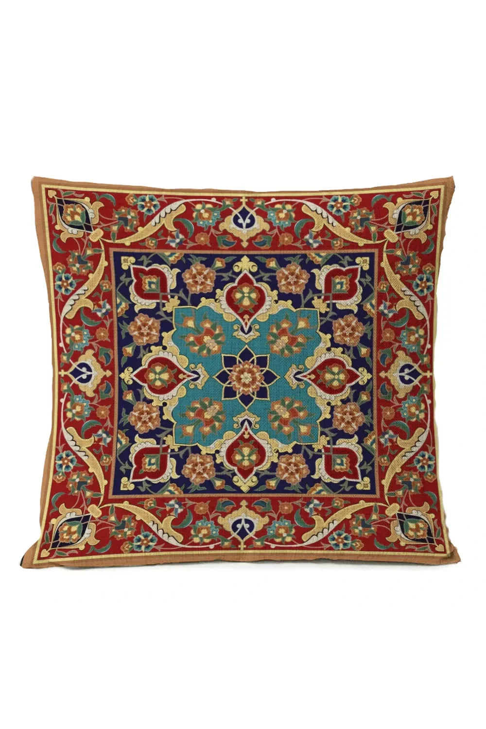 Colorful Global Print Pillow Cover