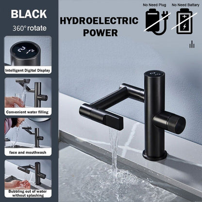 Stylish Automatic Rotating Waterfall Kitchen Faucet