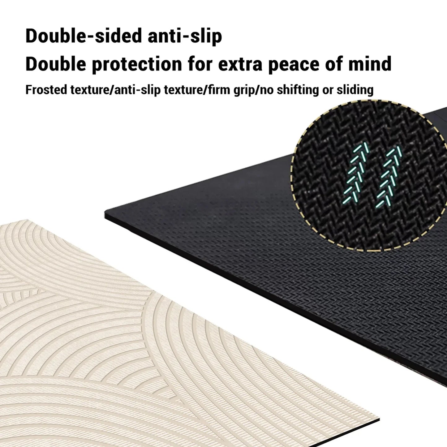 Soft Grip Bathroom Mat Fast Dry Shower Floor Rug