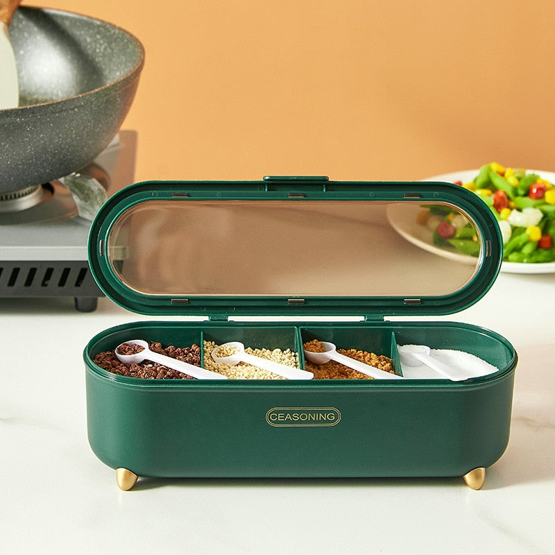 Compact Adjustable Spice Storage Container