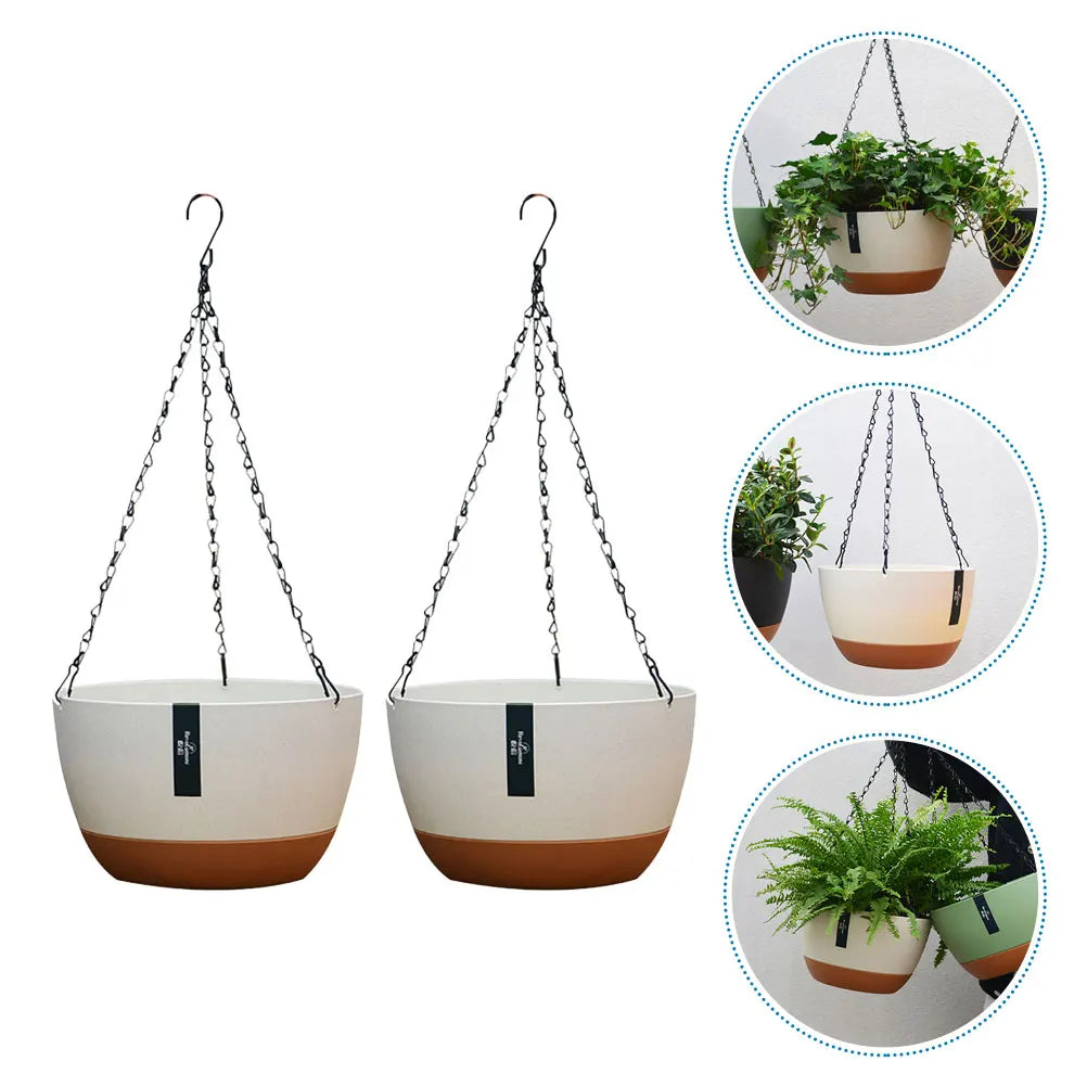 Strong Modern Hanging Planters Set for Home & Garden