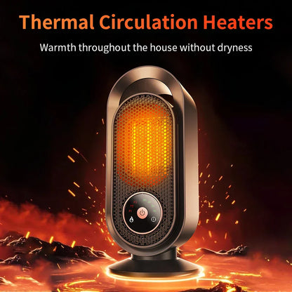 Compact Personal Space Heater 1000W Portable Fan
