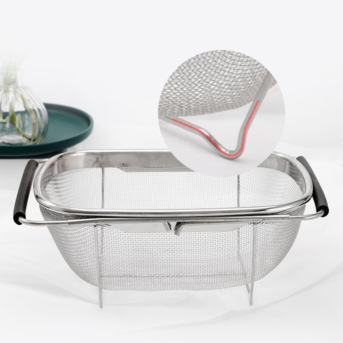 Space Saving Adjustable Sink Dish Rack