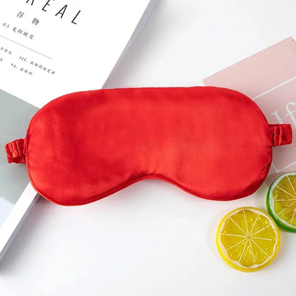 Silky Eye Mask with Ruffles for Sleep