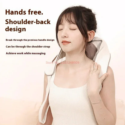 Portable Neck Massager Shawl with Heat and Knead Function