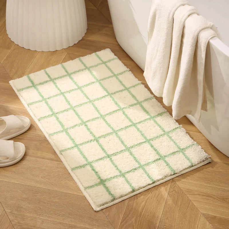 Contemporary Textured Bathroom Mat