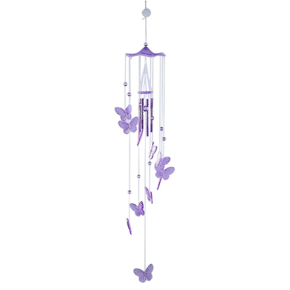 Delicate Metal Wind Chime with Bells and Butterfly