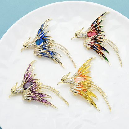 Vibrant Bird Pin Badge