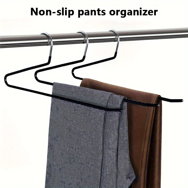 Sturdy Metal Open Pant Hangers with Rust Proof Coating