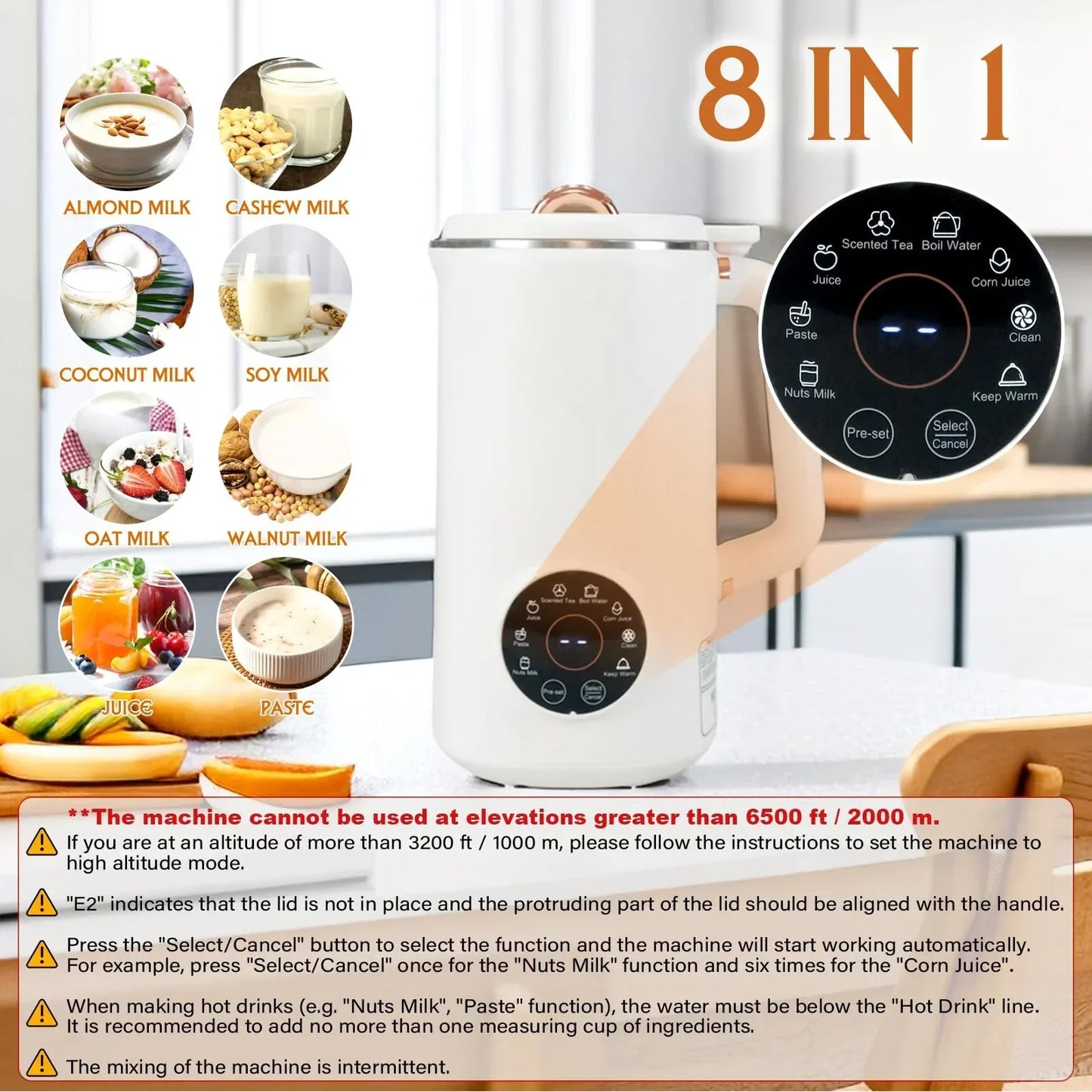 Easy Plant Milk Machine for Nuts, Oats, and Soy