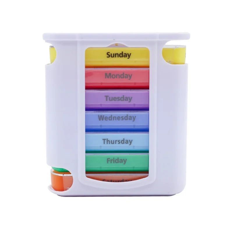 Daily Pill Box Organizer | 7 Day Portable Tablet Case