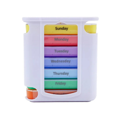Daily Pill Box Organizer | 7 Day Portable Tablet Case