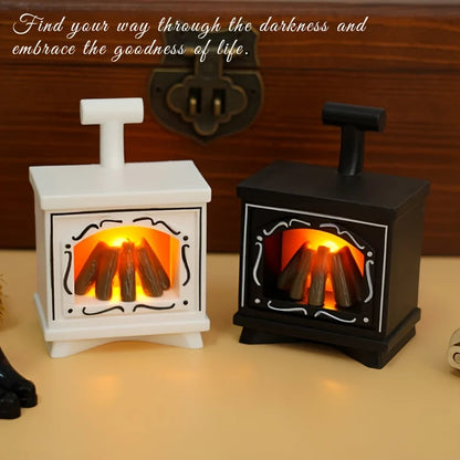 Small LED Dollhouse Fire Place Decoration 1:12 Scale