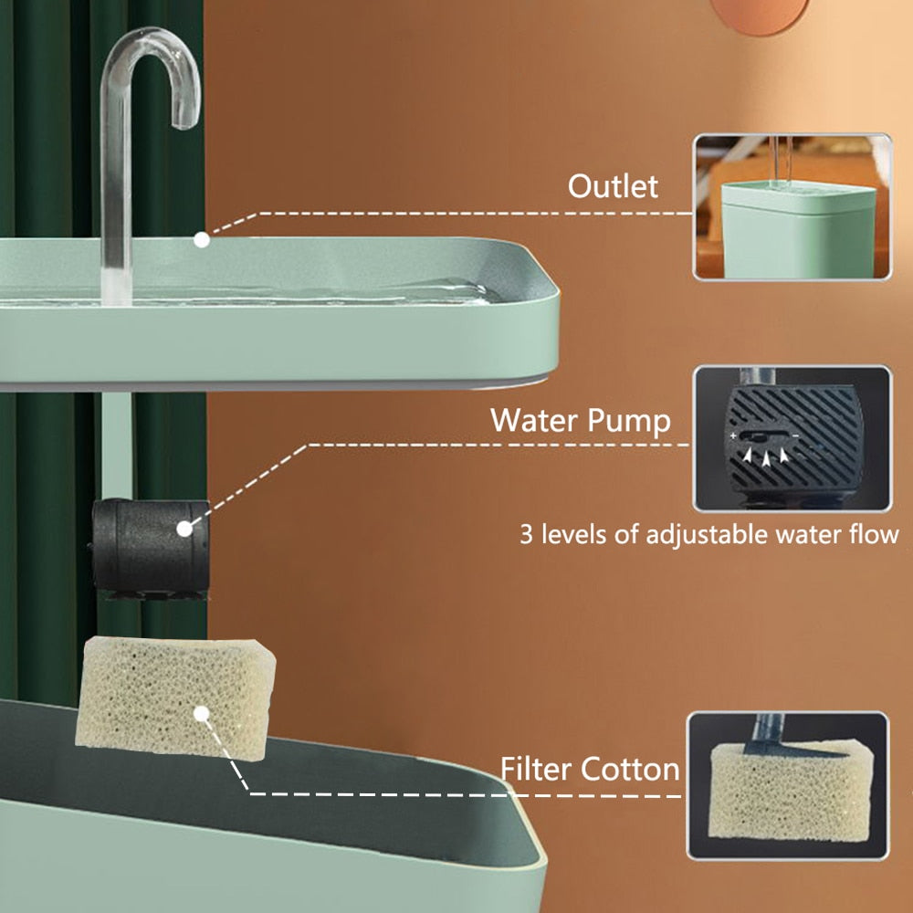 Quiet Automatic Pet Water Fountain Filter