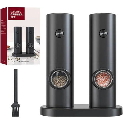 Automatic Salt Pepper Grinder Set, Adjustable Coarse Mill