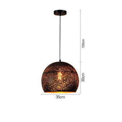 Rustic Metal Pendant Light in Classic Industrial Design