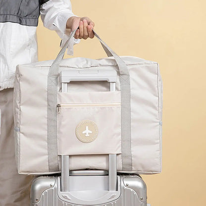 Durable Folding Travel Duffel Bag with Extra Pockets
