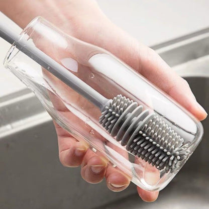 Soft Silicone Bottle Brush for Cleaning Glasses