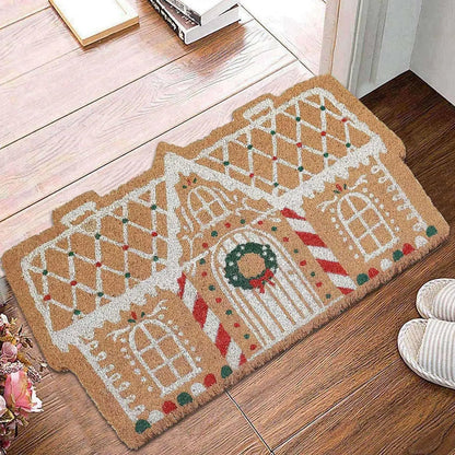 Cozy Christmas Welcome Mat Soft Non Slip Door Rug