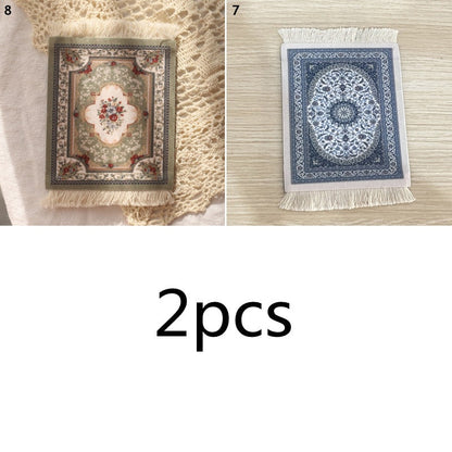 Small Vintage Rug Drink Coaster