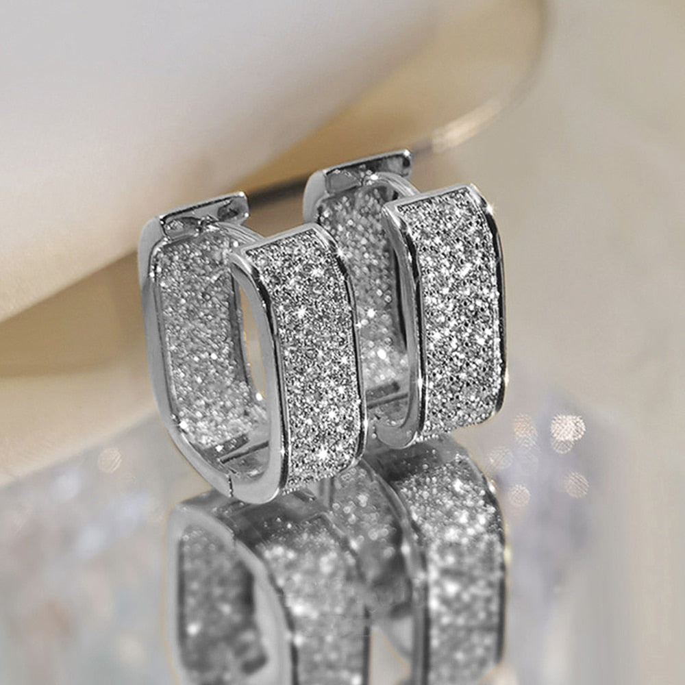 Simple Korean hoop earrings
