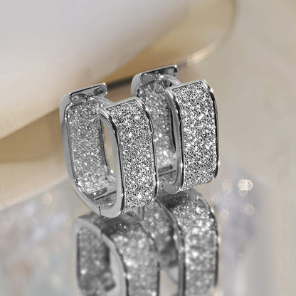 Simple Korean hoop earrings