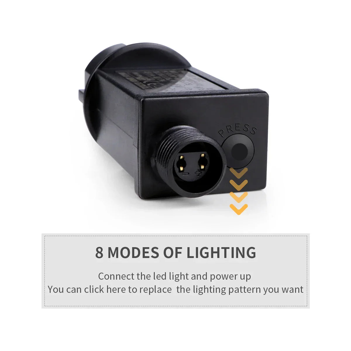 Outdoor LED String Lights Waterproof 8 Mode Decor