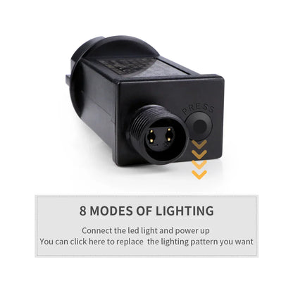 Outdoor LED String Lights Waterproof 8 Mode Decor