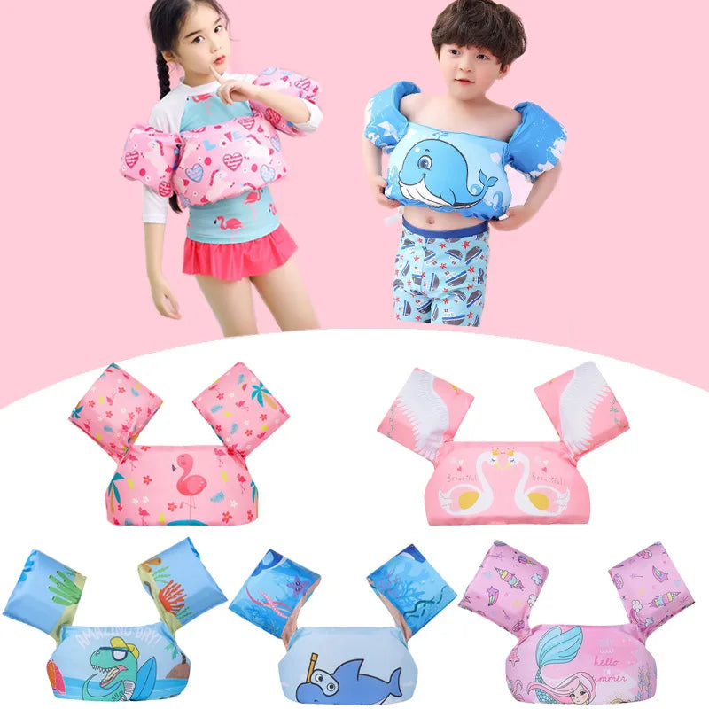 Kids Pool Float Vest with Arm Flotation Devices