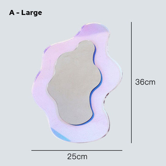 Decorative Glass Floral Wall Mirror