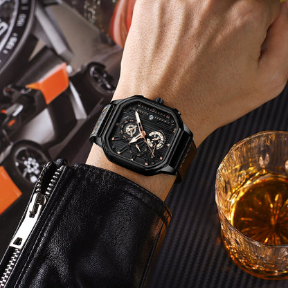 Stylish Wavefront Waterproof Square Watch