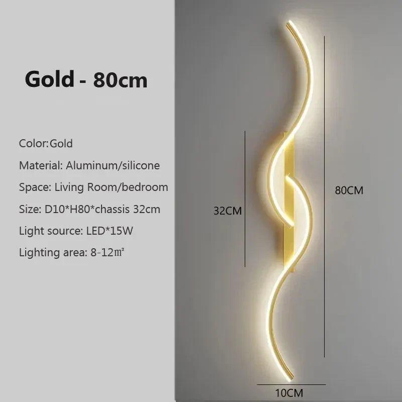Slim LED Stripe Wall Light