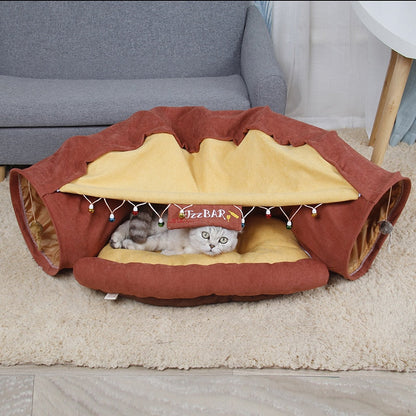 Cozy Pet Foldable Play Tunnel House