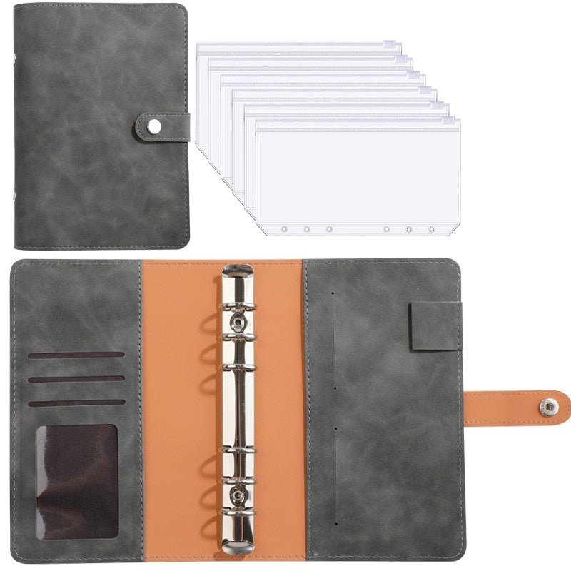 Practical Leather Wallet Organizer Notebook