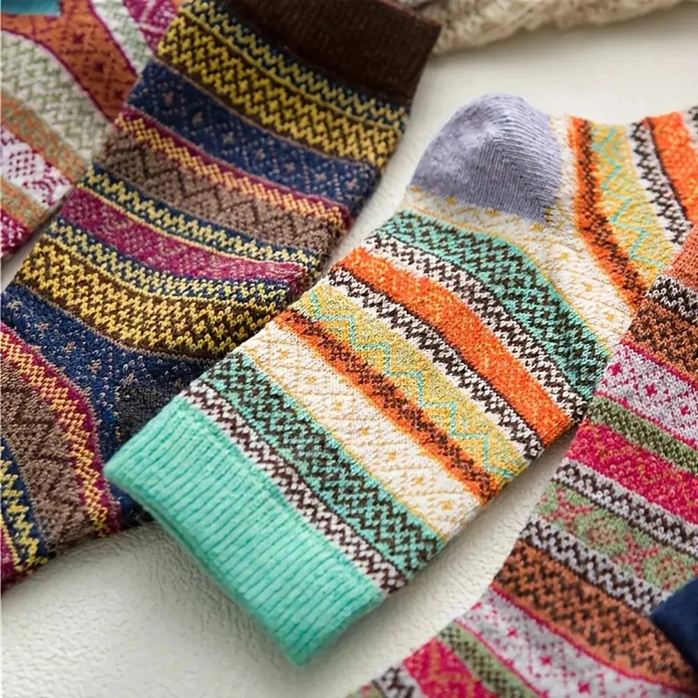 Cozy Women's Warm Wool Socks 5 Pack