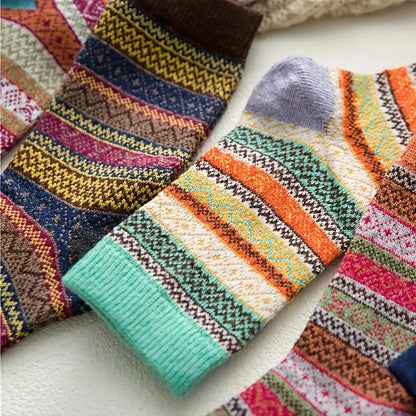 Cozy Women's Warm Wool Socks 5 Pack