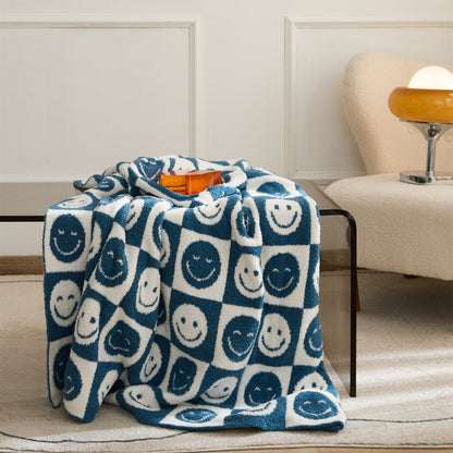 Colorful Plaid Throw Blanket