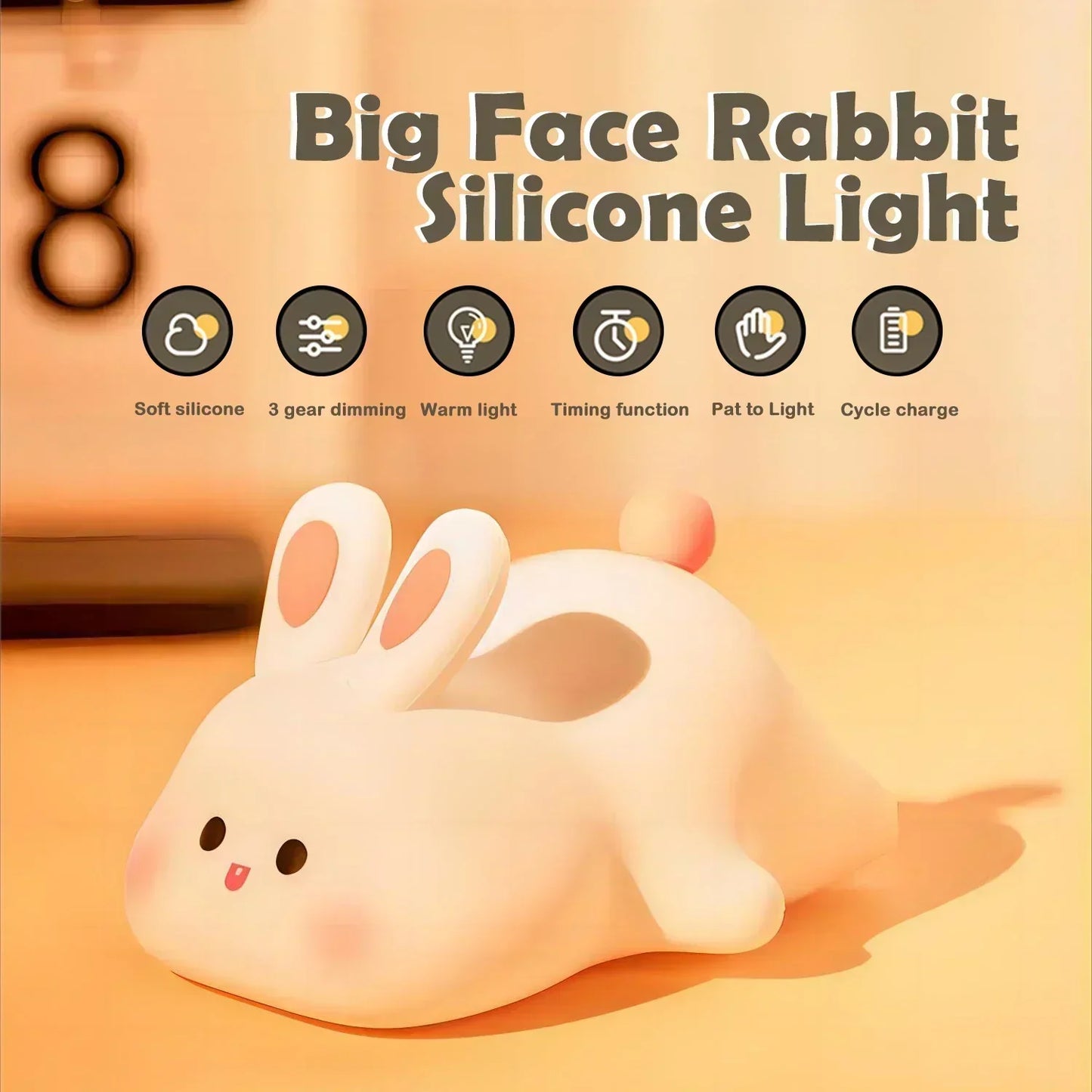 Calming Soft LED Bedside Lamp