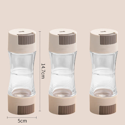 Airtight Spice Container Twin Dispenser