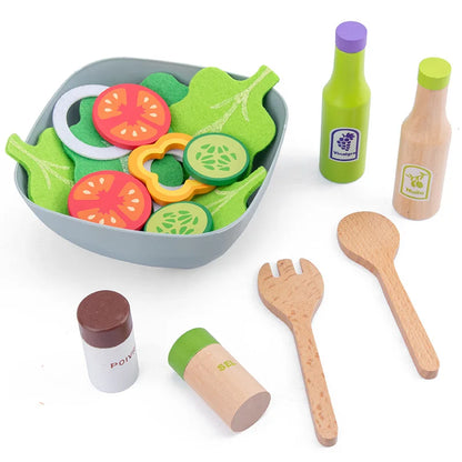 Deluxe Wooden Play Kitchen Set